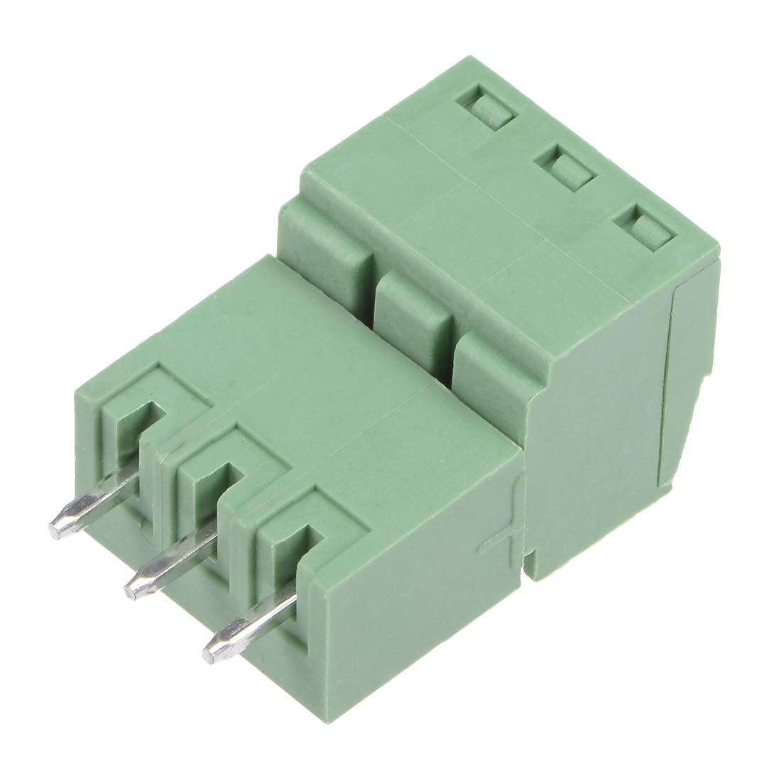 3-Pin Pluggable Terminal Block 3.81mm Pitch (3.5mm) Connector Male and Female for PCB 5 Pairs