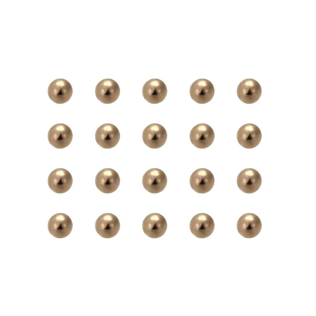 1/4-inch Precision Solid Brass Bearing Balls 50pcs