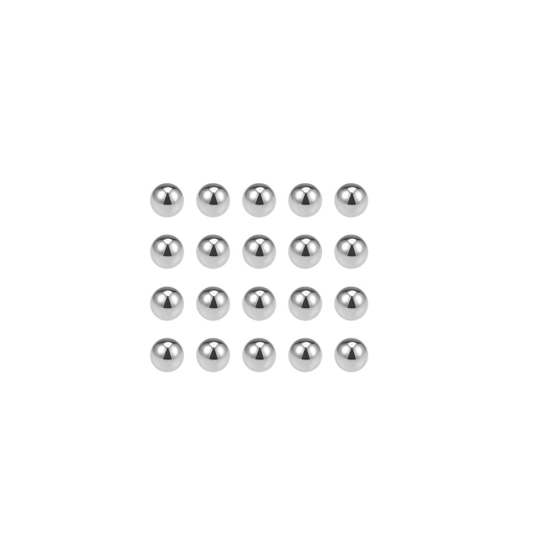 Precision Balls 3/16" Solid Chrome Steel G10 for Ball Bearing Keychain Wheel 50pcs