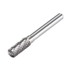 Tungsten Carbide Rotary Files 1/4" Shank, Double Cut Top Toothed Cylinder Shape Rotary Burrs Tool 8mm Dia, for Die Grinder Drill Bit Wood Soft Metal Polishing Model Engineering