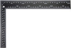 LinkMejor Leathercraft Black Tempered Stainless Steel Measuring Square Ruler for DIY Leather Handmade Sewing Tools 0-300mm 0-12inch Scale