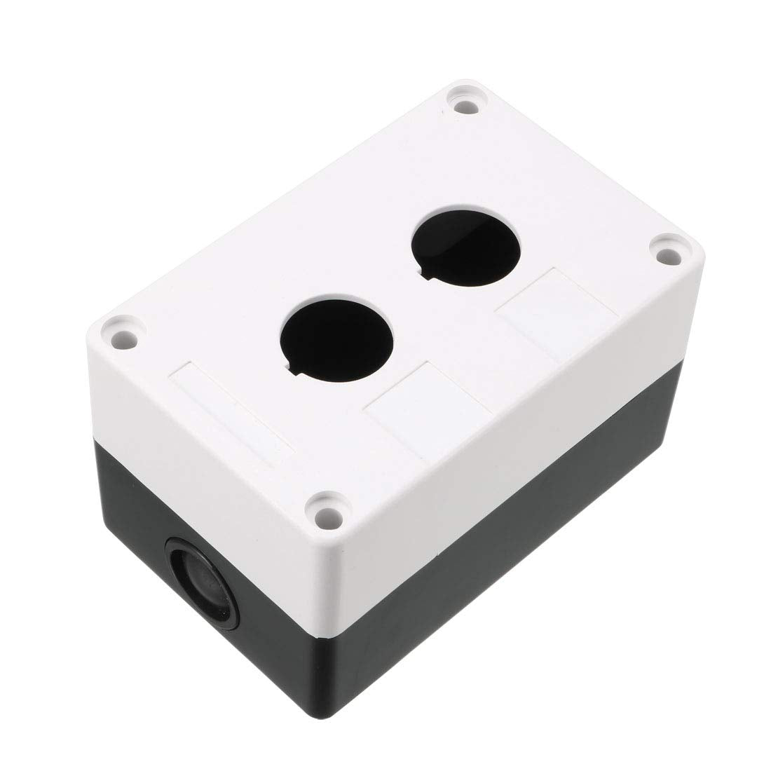 Push Button Switch Control Station Box 22mm 2 Button Hole Waterproof White Black