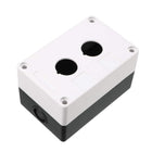 Push Button Switch Control Station Box 22mm 2 Button Hole Waterproof White Black