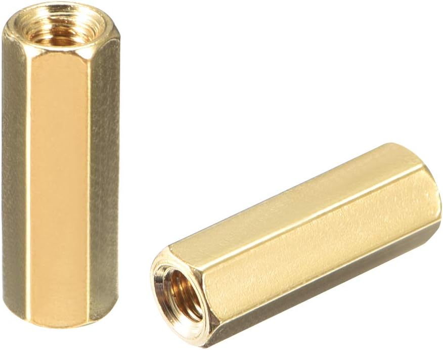 100pcs Brass Straight PCB Pillar Female Thread Hex Standoff Spacer M3x5x14mm