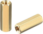 100pcs Brass Straight PCB Pillar Female Thread Hex Standoff Spacer M3x5x14mm