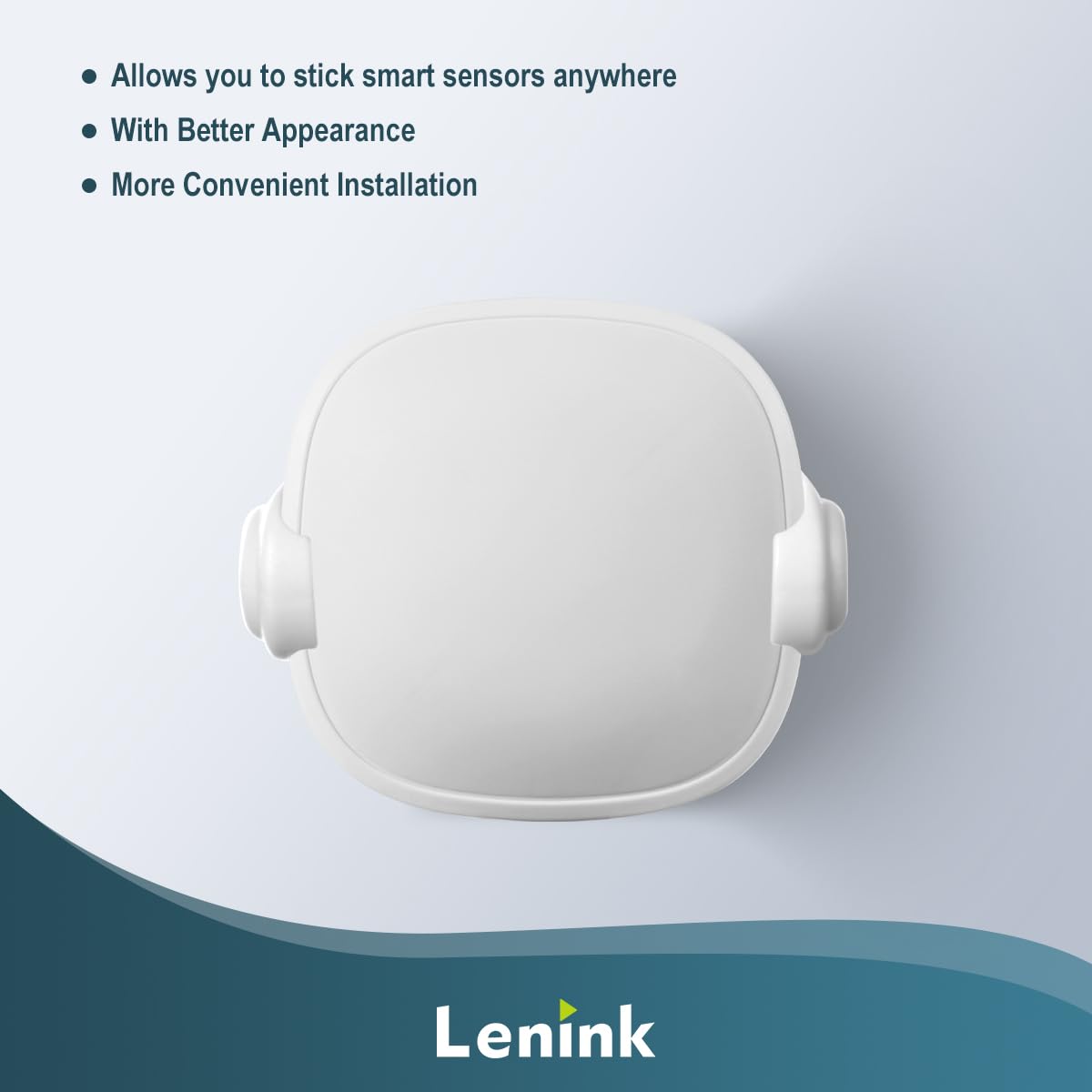 LinkMejor Muurbeugel Compatibel met Ecobee Smart Sensor, 2 Pack Smart Sensor Muurhouder Vervanging Intelligente Robot Model, Niet Geschikt voor 2e Generatie (Wit)
