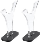 2pcs Acrylic Knife Display Stand, 3.5 Inch Single Knife Holder, Black Base