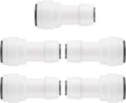 3/8-1/4 Inch OD Straight Quick Connect Water Purifiers Tube Fittings Push in to Connector Filter Tubing Hose Pipe Joint for RO Reverse Osmosis System 5pcs
