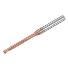 Square Nose End Mill, 2.5mm Solid Carbide AlTiSin Coated Long Reach CNC Router Bits 2 Flutes Milling Cutter with Extended Neck, 25mm Cutting Length 4mm Shank