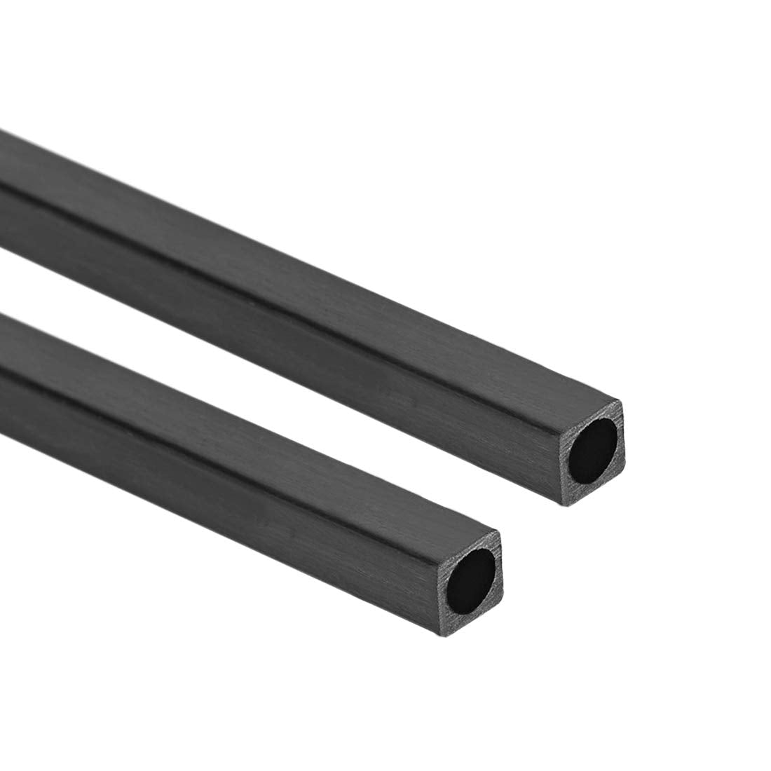 Carbon Fiber Square Tube 5x5x4mm Inner Round Dia. 200mm Length Pultruded Carbon Fiber Tubing for RC Airplane 2 Pcs