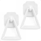 LinkMejor 2-Pack Biały Schowek Zwisak Trójkątny 1.6" Blacha