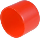 10pcs Rubber End Caps 24mm ID Round End Cap Cover Screw Thread Protectors Red