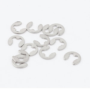 Fastener External Retaining Snap Ring E-Clip Circlip 3mm 10pcs