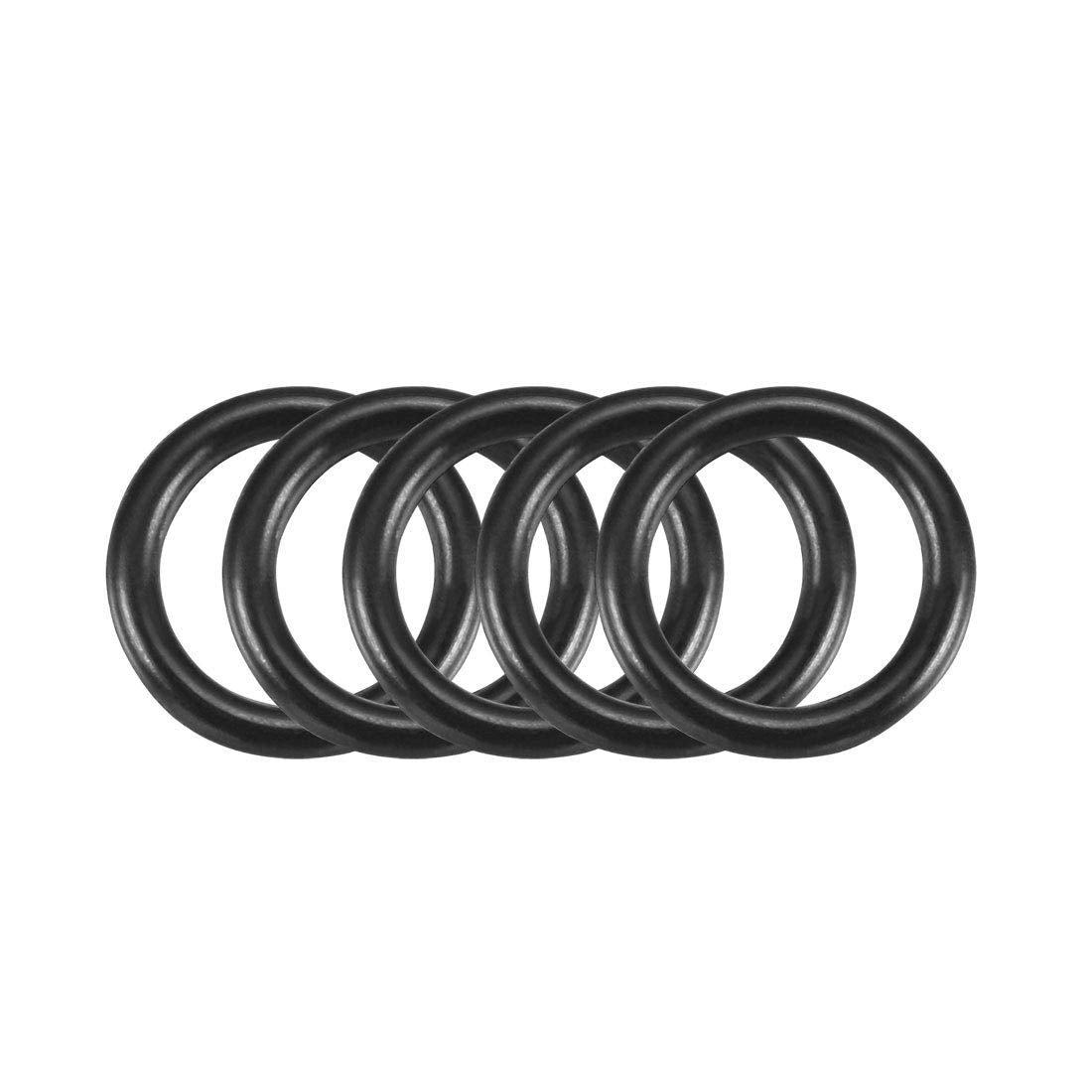 Nitrile Rubber O-Rings, 10.5mm OD 7.5mm ID 1.5mm Width, Metric Nitrile Rubber Sealing Gasket, Pack of 100