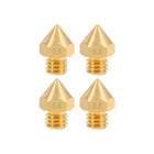 0.6mm 3D Printer Nozzles Head M6 Thread Replacement for MK8 1.75mm Extruder Print, Brass 4pcs