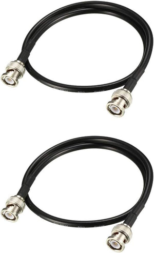 RG58 koaksiaalinen kaapeli BNC-miehen ja BNC-miehen liittimillä 50 Ohm 20 tuumaa 2 kpl