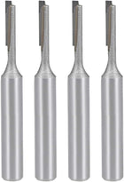 Router Bit 1/4" Shank 1/8" Cutting Dia Single Straight Flute Carbide for Woodworking Carpentry Milling Cutter Tool 4pcs