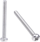 M2.5x25mm Machine Screws Pan Phillips Cross Head Screw 304 Stainless Steel Fasteners Bolts 30Pcs