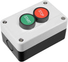 Push Button Switch Station Momentary NC Red, NO Green, 380V 10A, Start/Stop