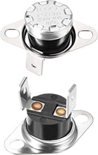 KSD301 Thermostat 70°C/158°F 10A Normally Open N.O Adjust Snap Disc Temperature Switch for Microwave Oven Coffee Maker 2pcs