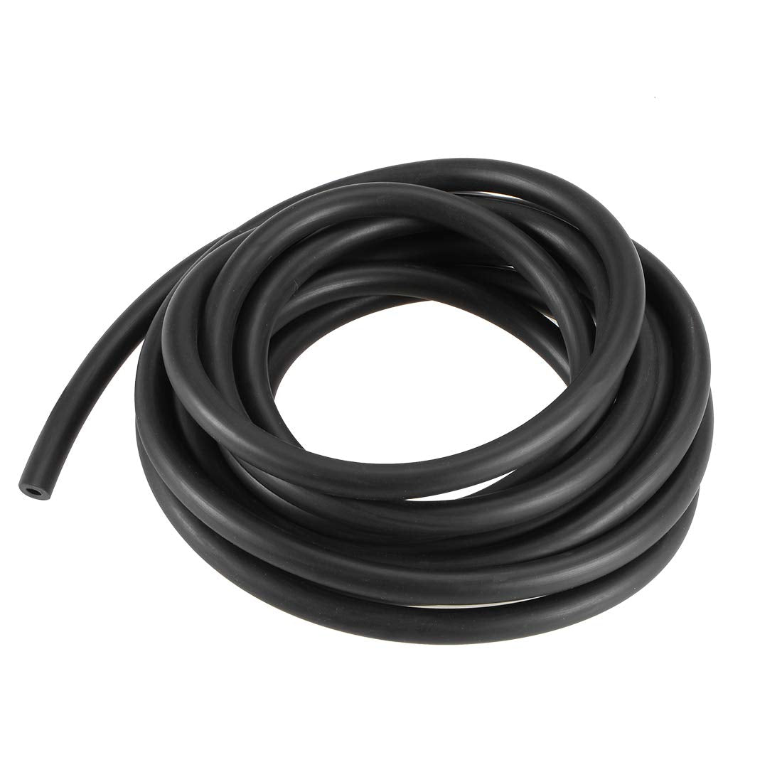 Lubricating Oil Hose, 3mm(1/8") ID x 6mm(15/64") OD 8.2Ft/2.5M Rubber Water Hose Pipe Tubing Black