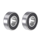 6202-2RS Deep Groove Ball Bearing 15x35x11mm Double Sealed ABEC-3 Bearings 2-Pack
