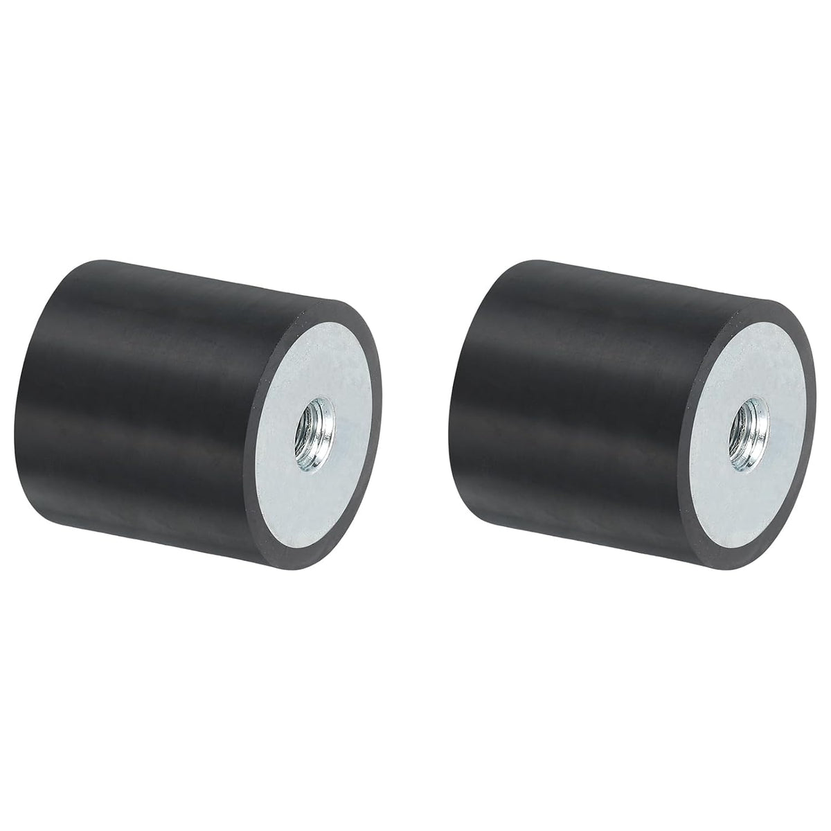 25 x 25mm M6 Thread Female Rubber Mounts,Vibration Isolators,Replaces Anti Vibration Pads Flat Silent Block Base Block 2Pcs