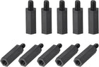 M4x25mm+6mm Male-Female Hex Nylon PCB Motherboard Spacer Standoff for FPV Drone Quadcopter, Computer & Circuit Board Black 75pcs