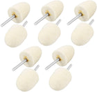 3mm Shank 20mm Pointed Polishing Buffing Conical Mounted Felt Bobs 10pcs
