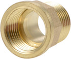 Brass Threaded Pipe Fitting G1/2 Male X G1/2 Female Hex Bushing Adapter 28mm Length