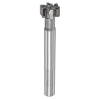 T-Slot Milling Cutters, 10mm Depth 20mm Cutting Dia 12mm Shank Tungsten Carbide Tip 6 Flutes T Slot End Mill for Stainless Steel Copper Aluminum