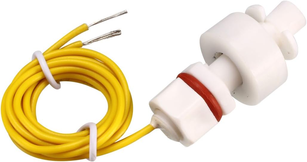 PP Schwimmender Schalter für Wasserpumpentank Flüssigkeitspegelsensor M8 37mm Länge 5Stück