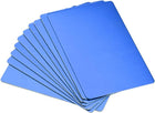 Blank Metal Business Card 66x45x0.6mm Anodized Aluminum Plate for DIY Laser Printing Blue 15 Pcs