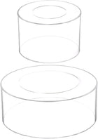 Acrylic Cake Stand, 1Set Clear Cake Riser Cake Tier, Cake Display Stand 10x4 Inch, 6x4 Inch Acrylic Display Riser for Wedding Birthday Party Decoration
