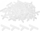 500Pcs Wall Floor Tile Plastic T Shape Spacers Tiling Tools 2.5mm 3/32" Tile Spacers for Ceramic Tile Installation, White