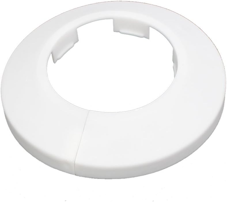 40mm Plastic Wall Flange Radiator Water Pipe Cover White