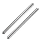 2pcs Diamond Dressers, 9.5mm x 152mm (3/8" x 6") Single Tapered Point Grinding Wheel Round Pen Welded Diamond Dressing Tools, Silver Tone