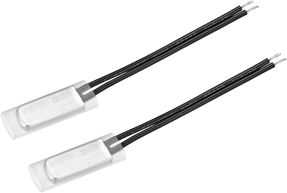 KSD9700 Thermostat, 60℃ Normally Close Temperature Switch Thermal Switch, N.C 10A Metal Temperature Controller 2pcs