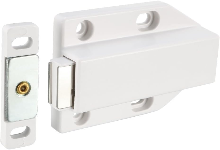 Rilevatore Magnetico Touch Catch per Apertura a Spingere in ABS Bianco per Porta Grande