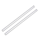 Acrylic Square Rod,Clear,8mmx8mmx250mm Solid Plastic PMMA Bar Stick 2pcs