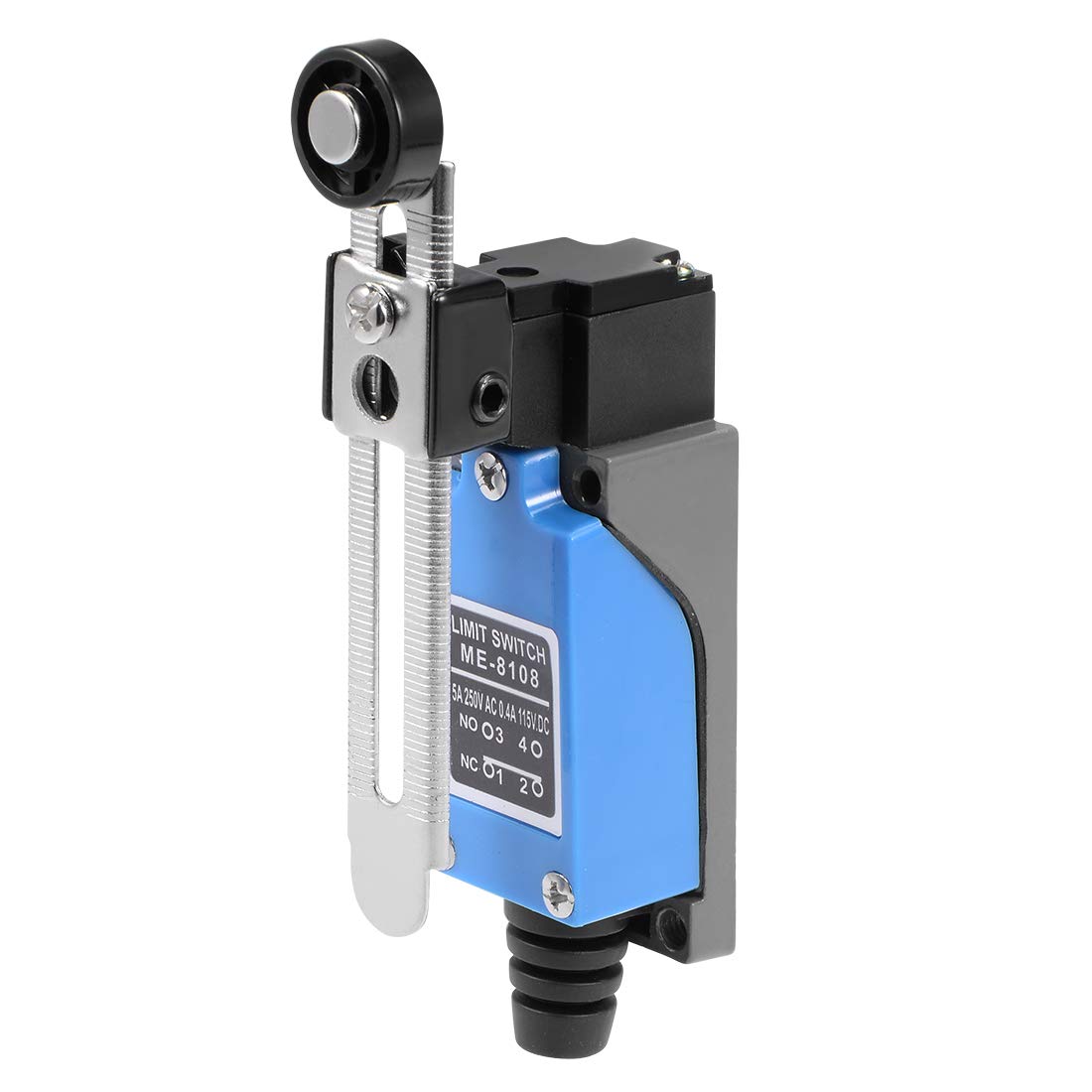 ME-8108 Adjustable Roller Lever Arm Momentary Limit Switch 1NC+1NO for CNC Mill 3D Printer Door Switch