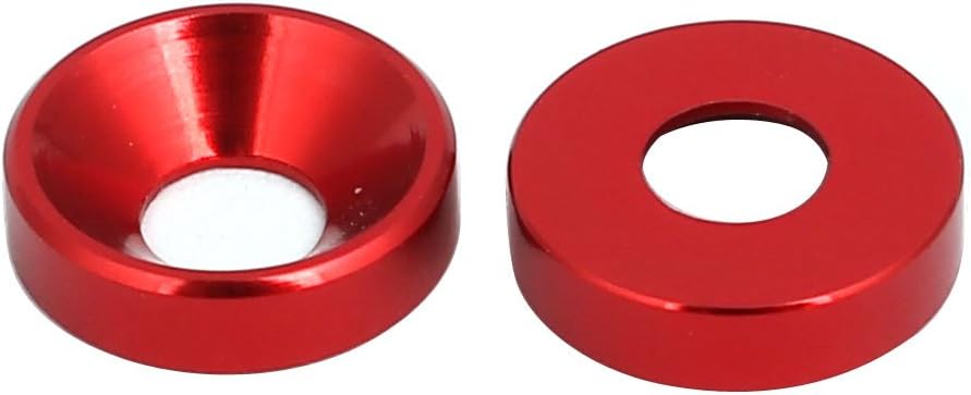 M4 Alluminio Lega Cup Head Bumper Lavaggio Baia Motore Rosso Scuro 10pz