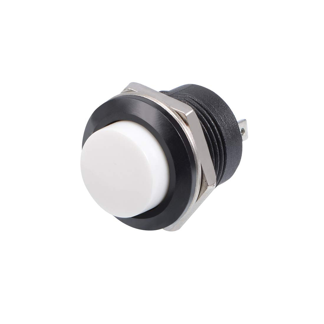 5Pcs,16mm White Momentary Push Button Switch Round Raised Button R13-507 SPST 1 NO