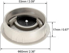 Cable Hole Cover, 2-1/8" ABS Desk Grommet for Wire Organizer, 10 Pcs (Silver Tone)
