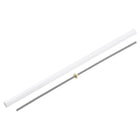 1Pcs 650mm Tr8x4 Lead Screw with Brass Nut (Acme Thread, 2mm Pitch, 2 Starts, 4mm Lead), 304 Stainless Steel Screw Bar Printer Upgrade Parts with Plastic Packaging Tube, Silver