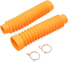 Pair 21cm Orange Rubber Motorcycle Shock Absorber Dust Cover for Honda CG125
