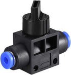 4mm OD Pneumatic Air Flow Control Valve with Push-to-Connect Fitting,Union Straight,Pneumatic Air Controller Valve