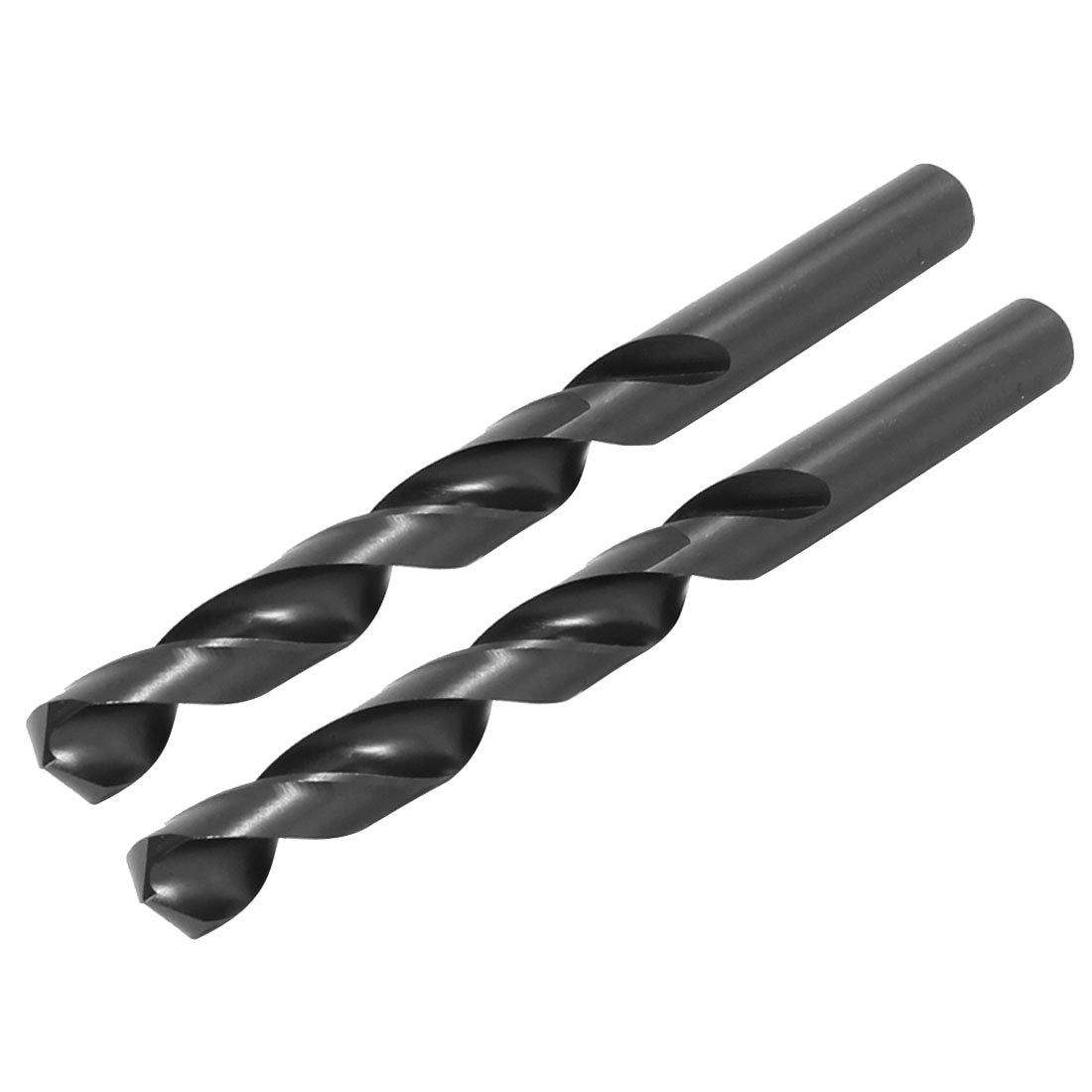 2pcs 12.7mm Dia Split Point Tip 153mm Long HSS Twist Drill Bit