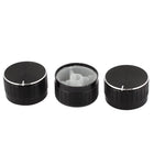 Metal Shell Potentiometer Rotary Control Knob 3pcs for 6mm Dia Shaft