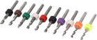 2.2mm-3.175mm Tip Spiral Flute Carbide PCB CNC Micro Drill Bits Set 10 in 1